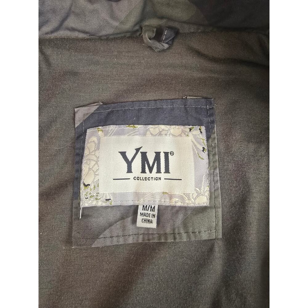 YMI Camo Military Field Vest Zip Off Hood Drawstring Waist M image 5